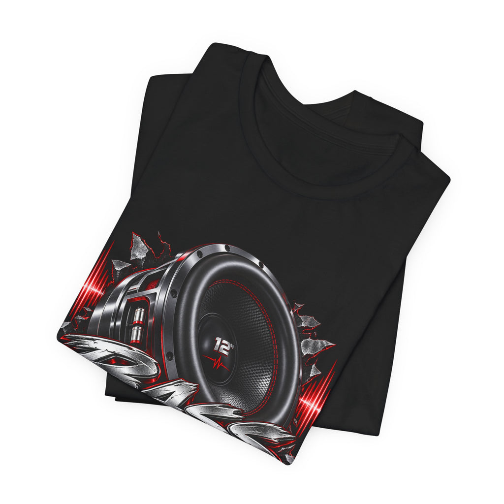 Bass Flex T-Shirt – Car Audio Subwoofer Graphic Tee