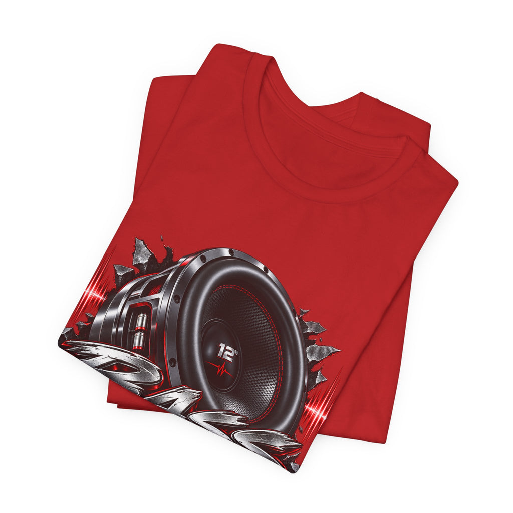 Bass Flex T-Shirt – Car Audio Subwoofer Graphic Tee