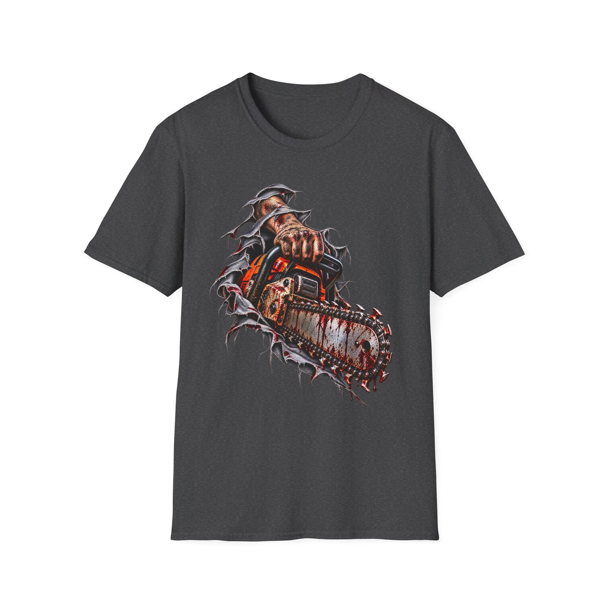 Chainsaw Carving T-Shirt — Horror Graphic Tee