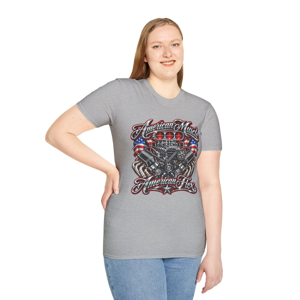 American Muscle Engine Graphic Tee