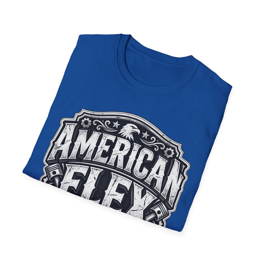 American Flex T‑Shirt — Vintage Patriotic Eagle Graphic Tee