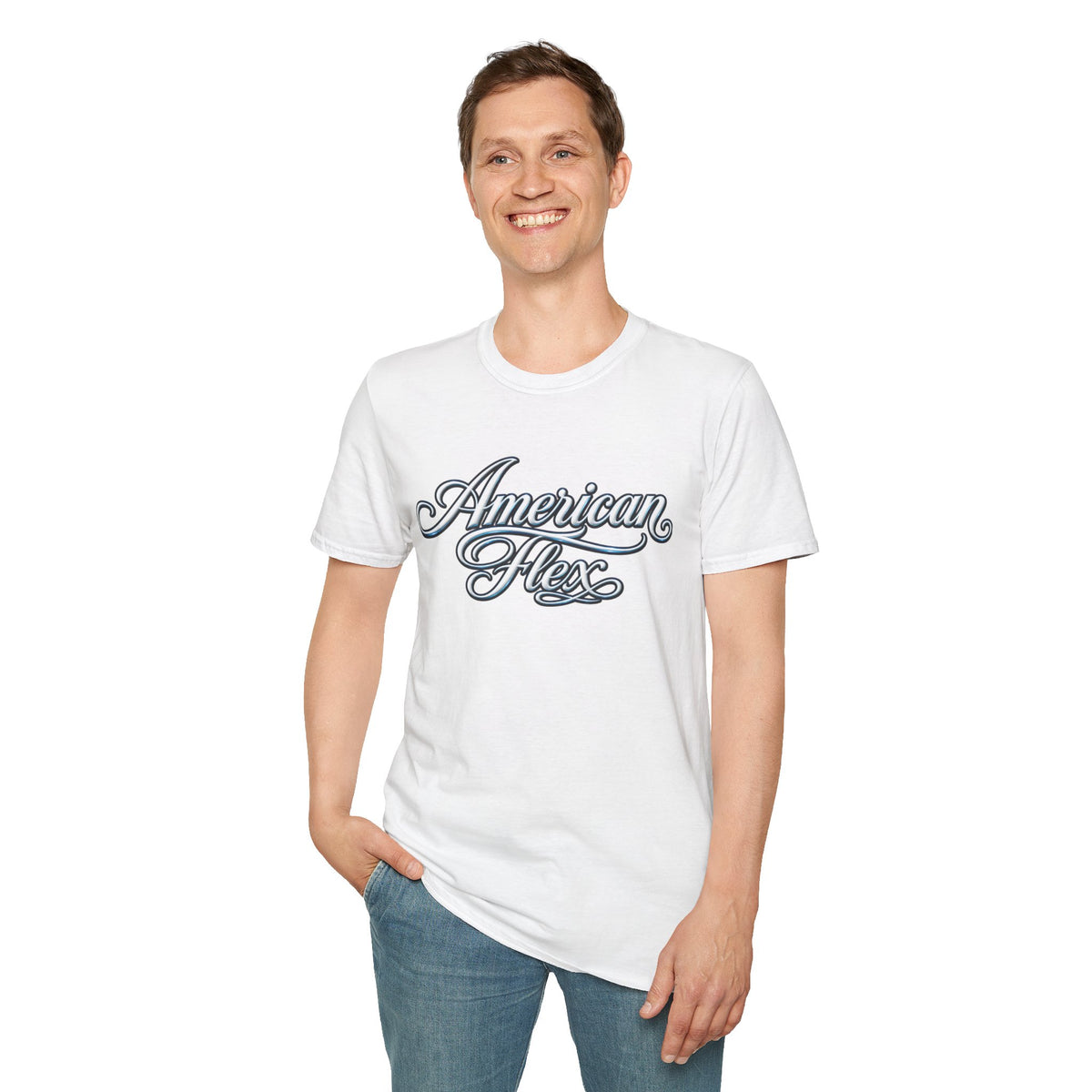 "American Flex" Script T‑Shirt