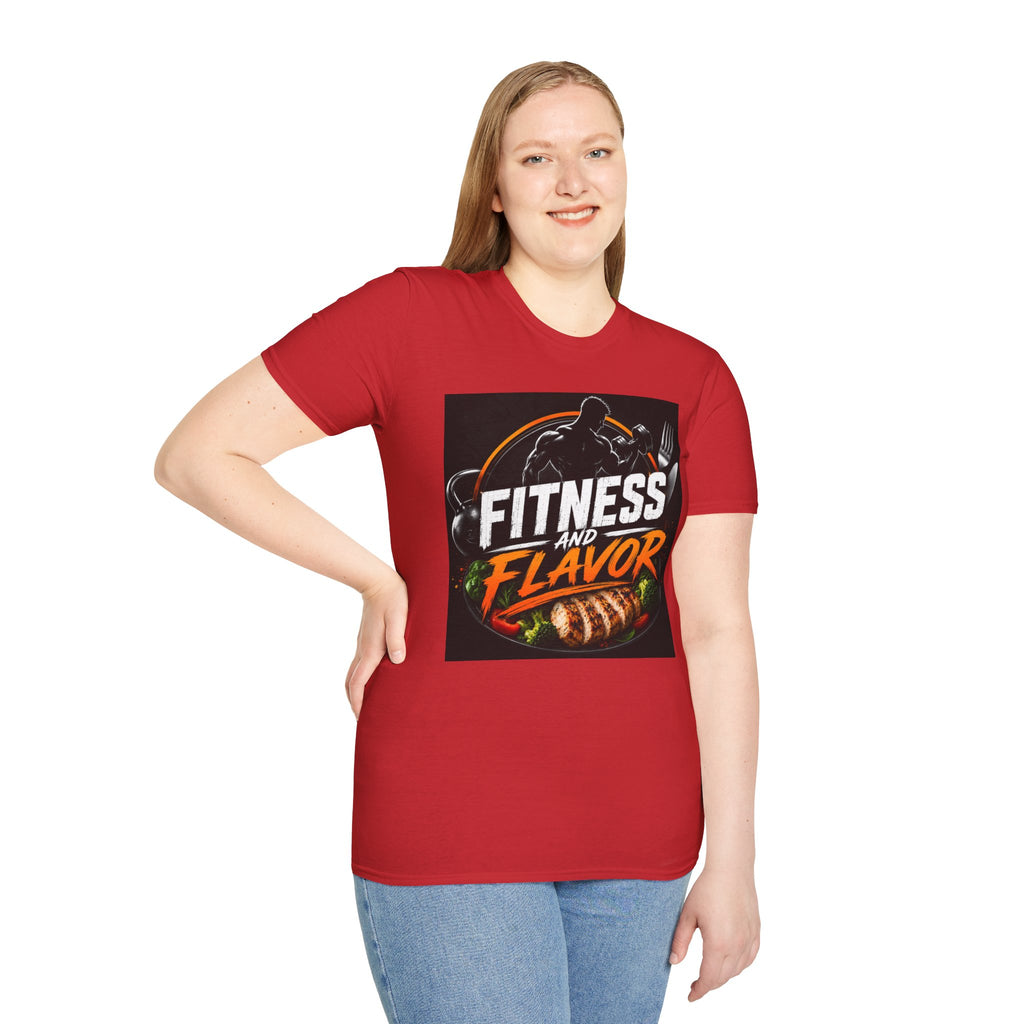 Fitness and Flavor T-Shirt — Gym & Foodie Workout Tee