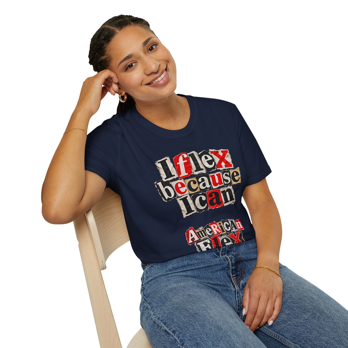 "I Flex Because I Can" American Flex Graphic Tee