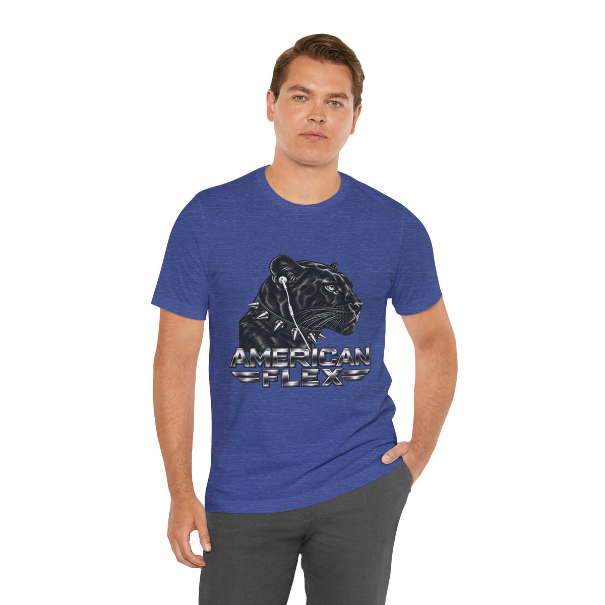 American Flex Panther Tee — Retro Logo Graphic T-Shirt