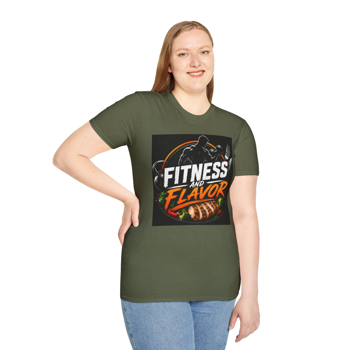 Fitness and Flavor T-Shirt — Gym & Foodie Workout Tee