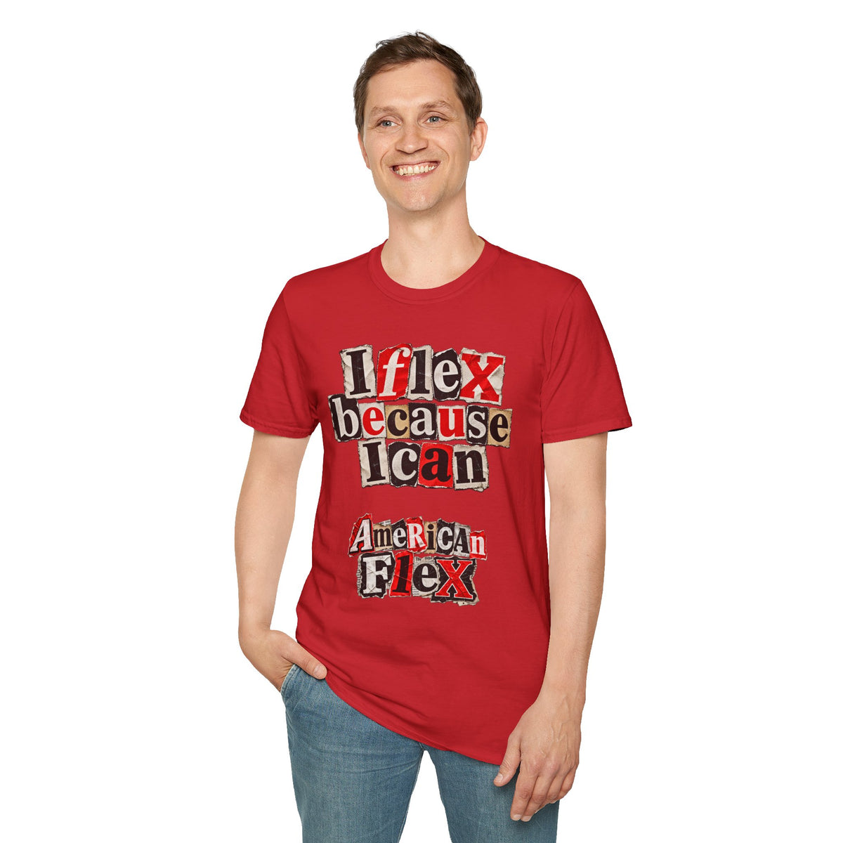 "I Flex Because I Can" American Flex Graphic Tee