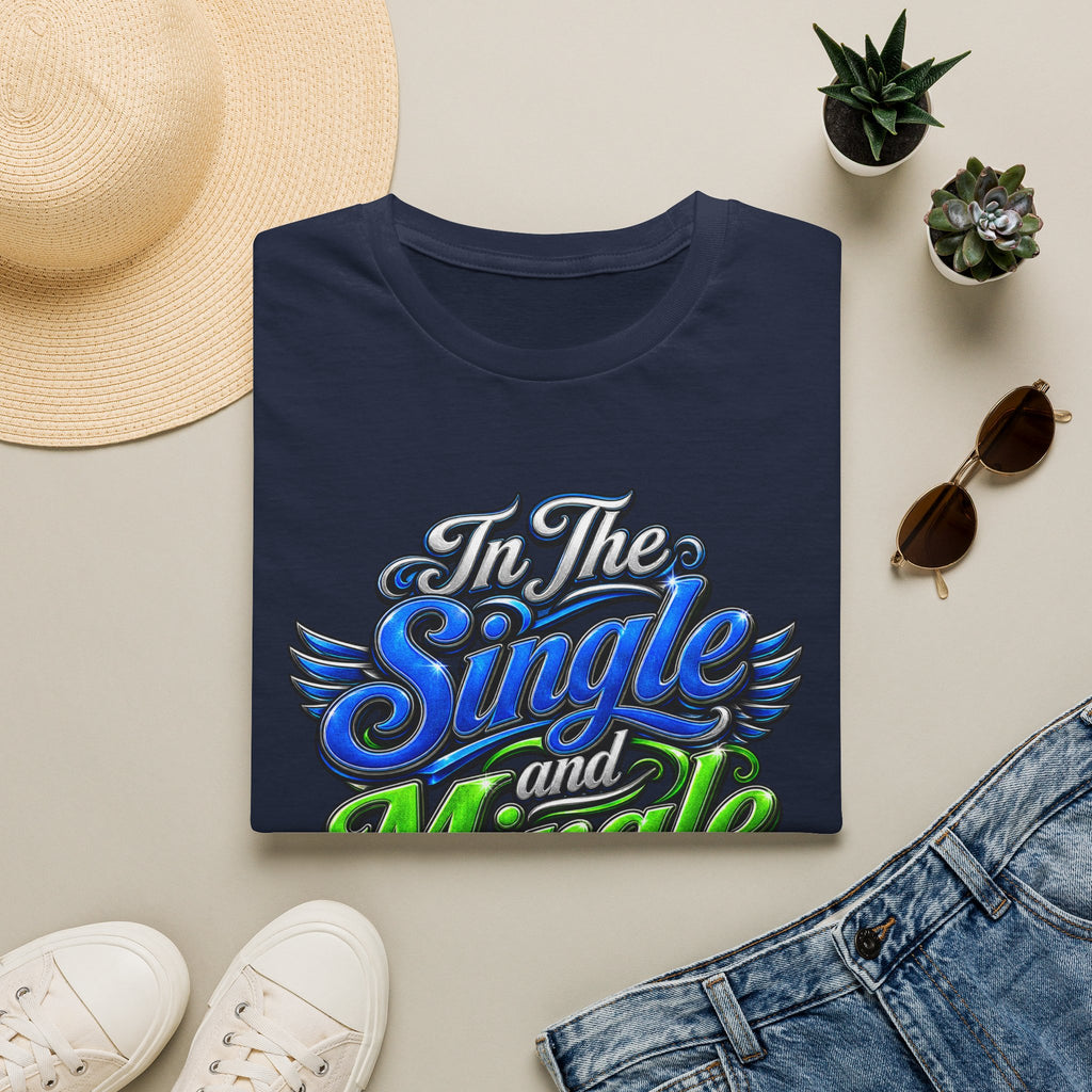 "In The Single and Mingle Stage" T-Shirt — Fun Party Tee