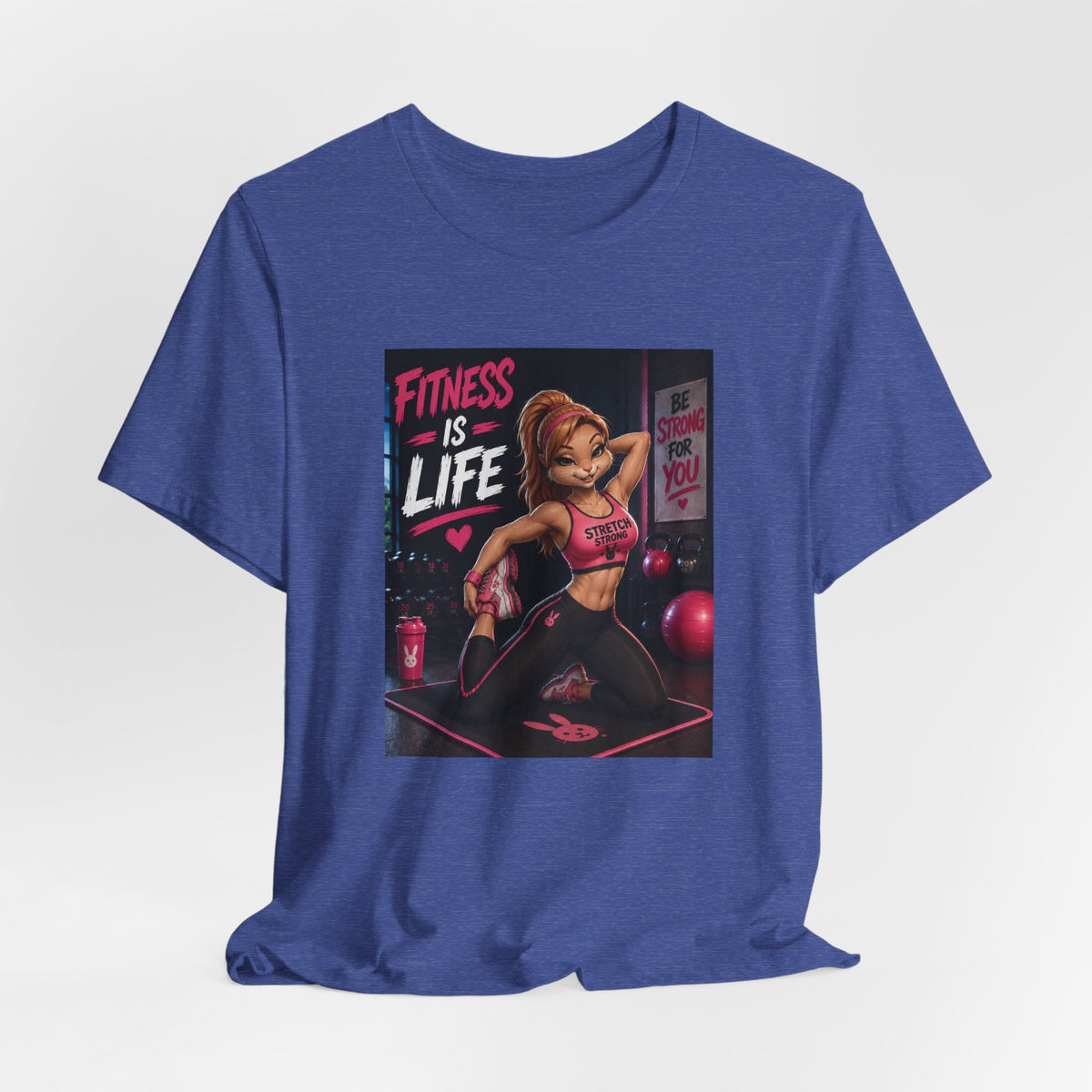 Fitness Is Life Tee — Motivational Gym Workout T-Shirt for Women