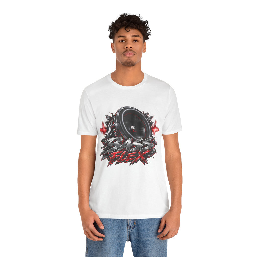 Bass Flex T-Shirt – Car Audio Subwoofer Graphic Tee