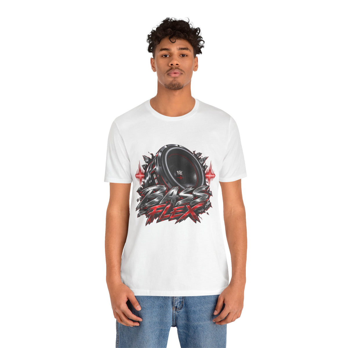 Bass Flex T-Shirt – Car Audio Subwoofer Graphic Tee
