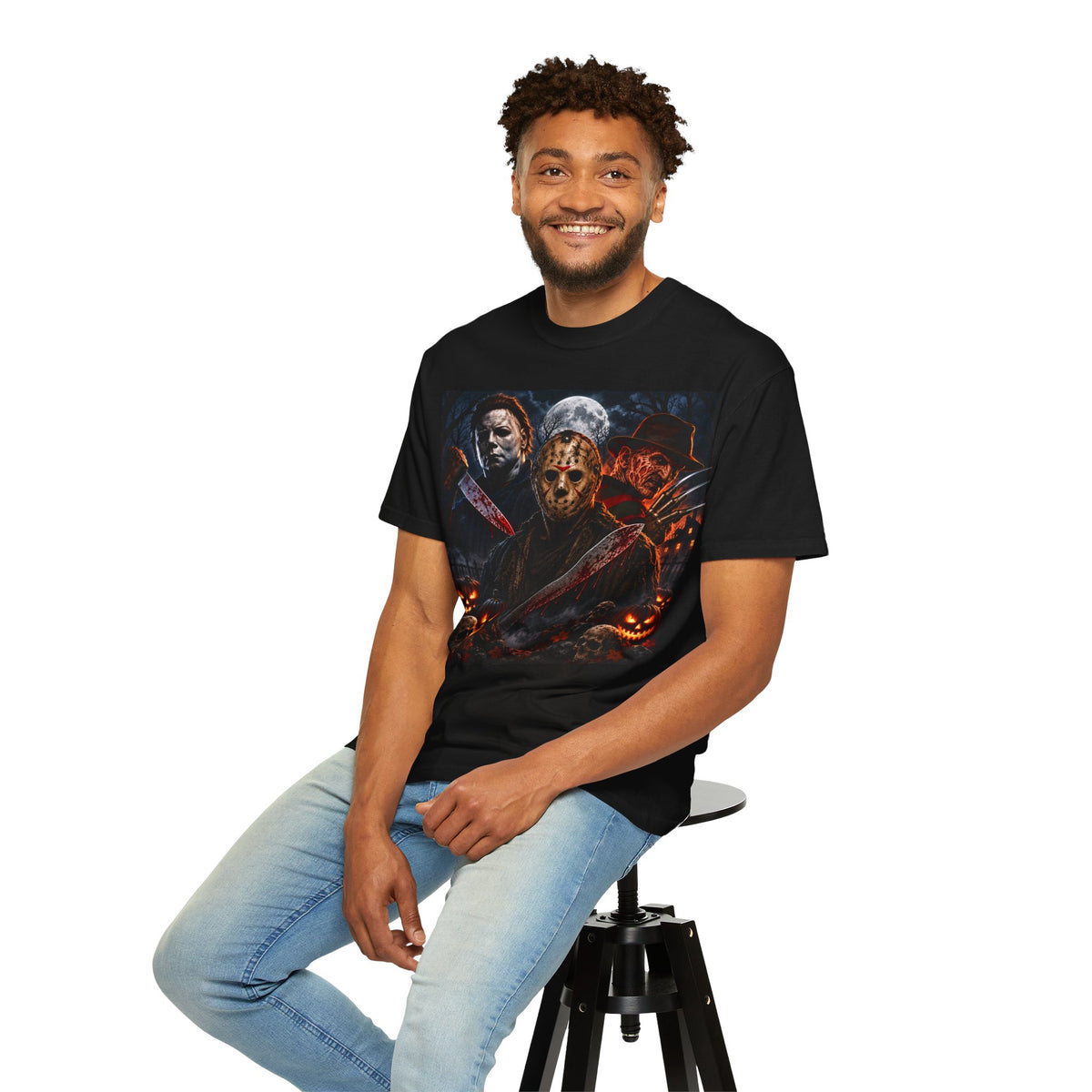 NEW!!! Horror Icons Halloween T-Shirt — Michael Myers & Jason Voorhees & Freddy Krueger