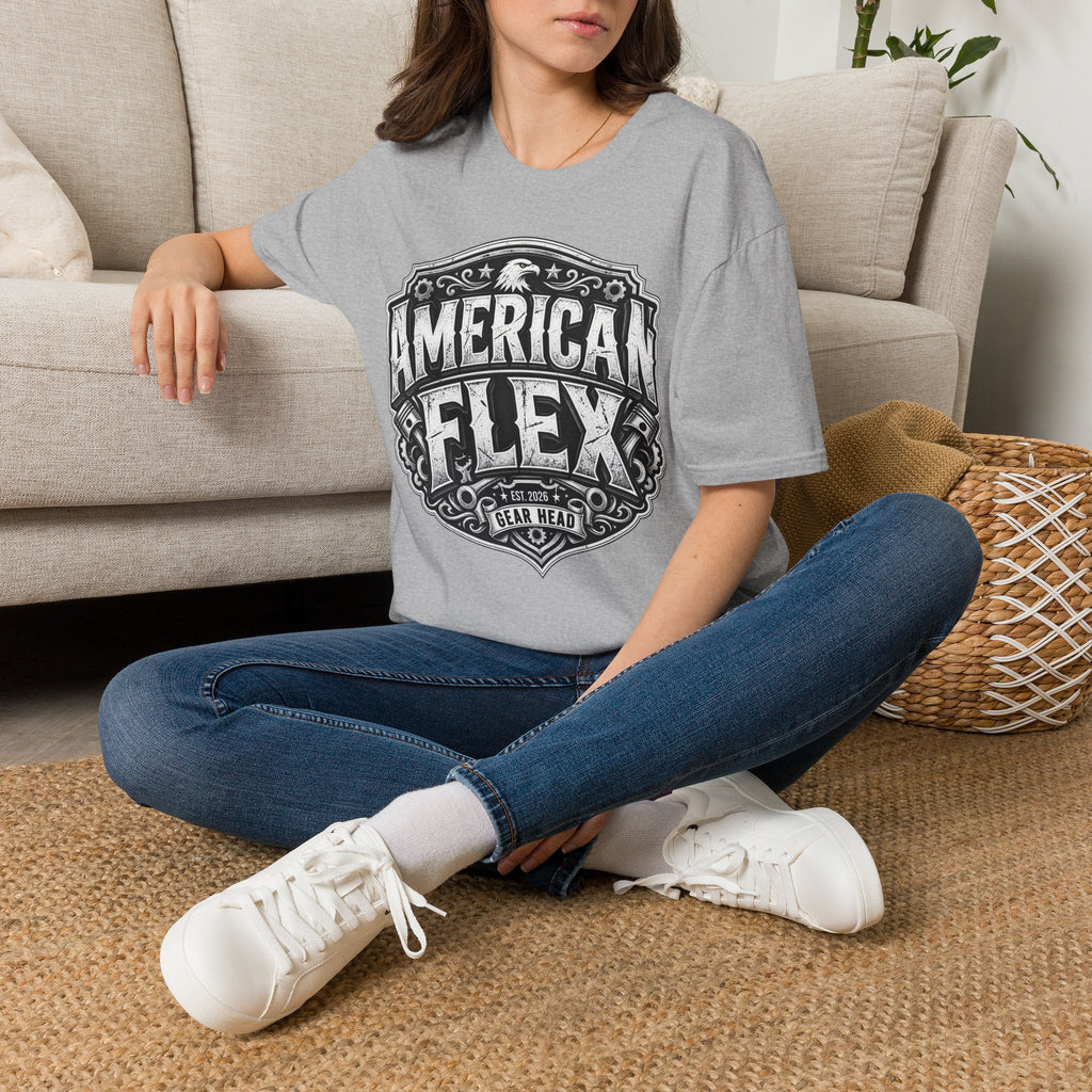 American Flex T‑Shirt — Vintage Patriotic Eagle Graphic Tee
