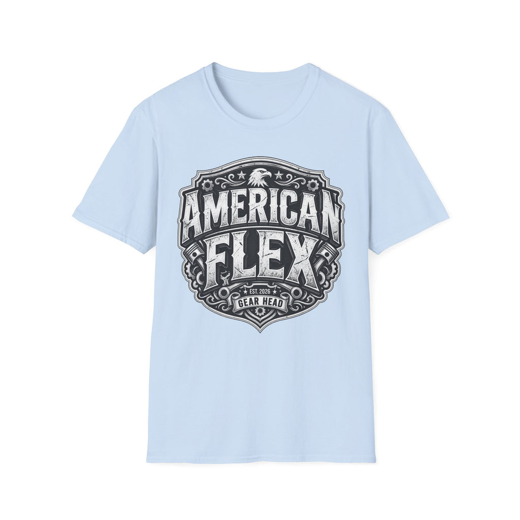 American Flex T‑Shirt — Vintage Patriotic Eagle Graphic Tee