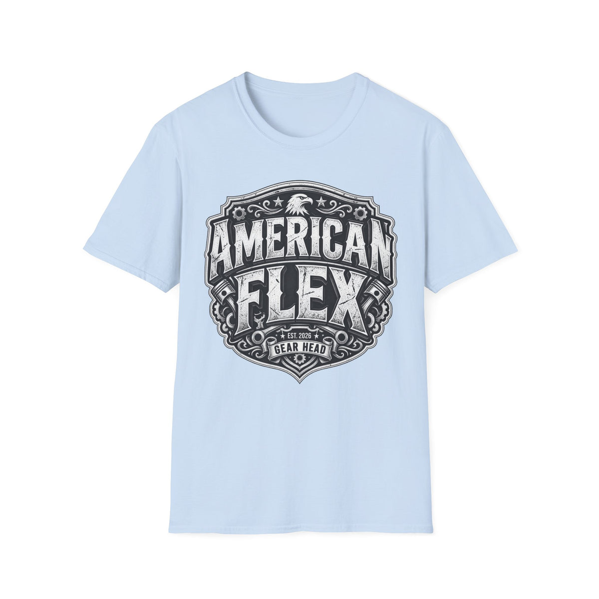 American Flex T‑Shirt — Vintage Patriotic Eagle Graphic Tee