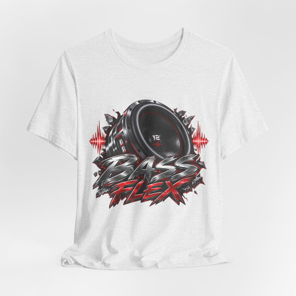 Bass Flex T-Shirt – Car Audio Subwoofer Graphic Tee