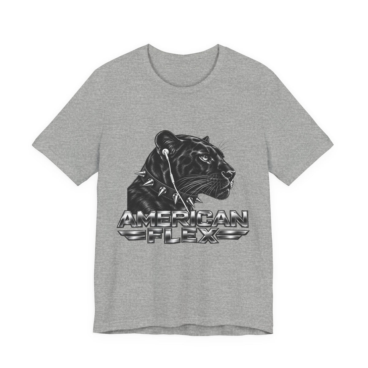American Flex Panther Tee — Retro Logo Graphic T-Shirt