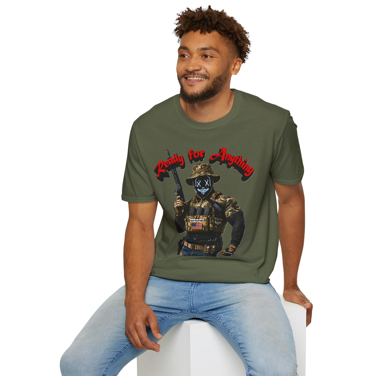 "Ready For Anything" Tactical Soldier Graphic Tee