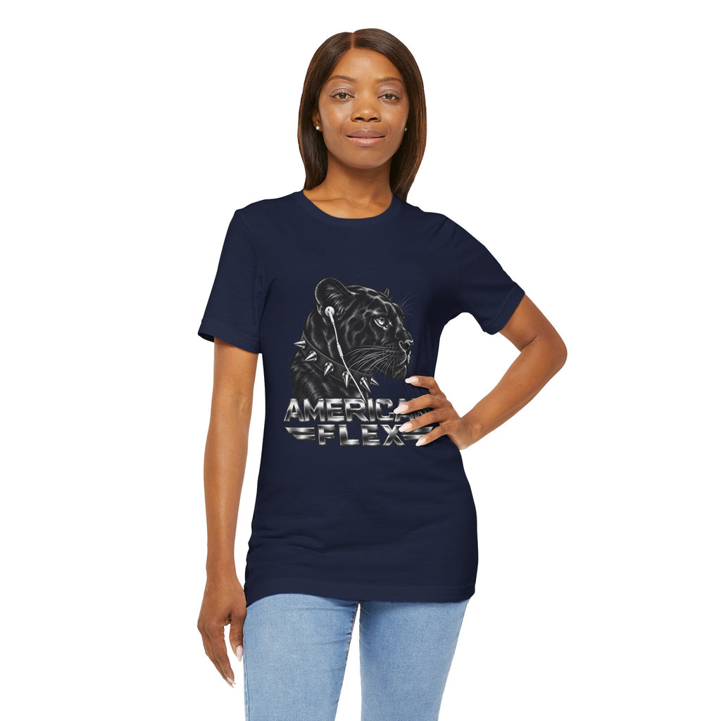 American Flex Panther Tee — Retro Logo Graphic T-Shirt