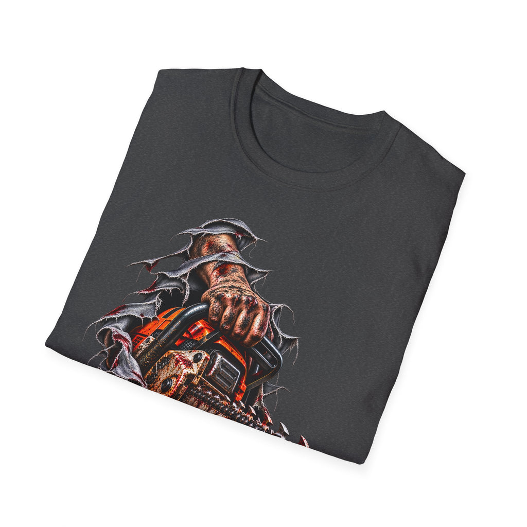 Chainsaw Carving T-Shirt — Horror Graphic Tee