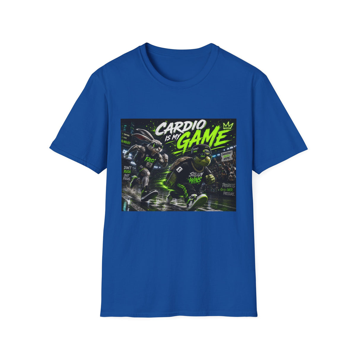 Cardio Is My Game T-Shirt — Neon Fitness Gamer Tee