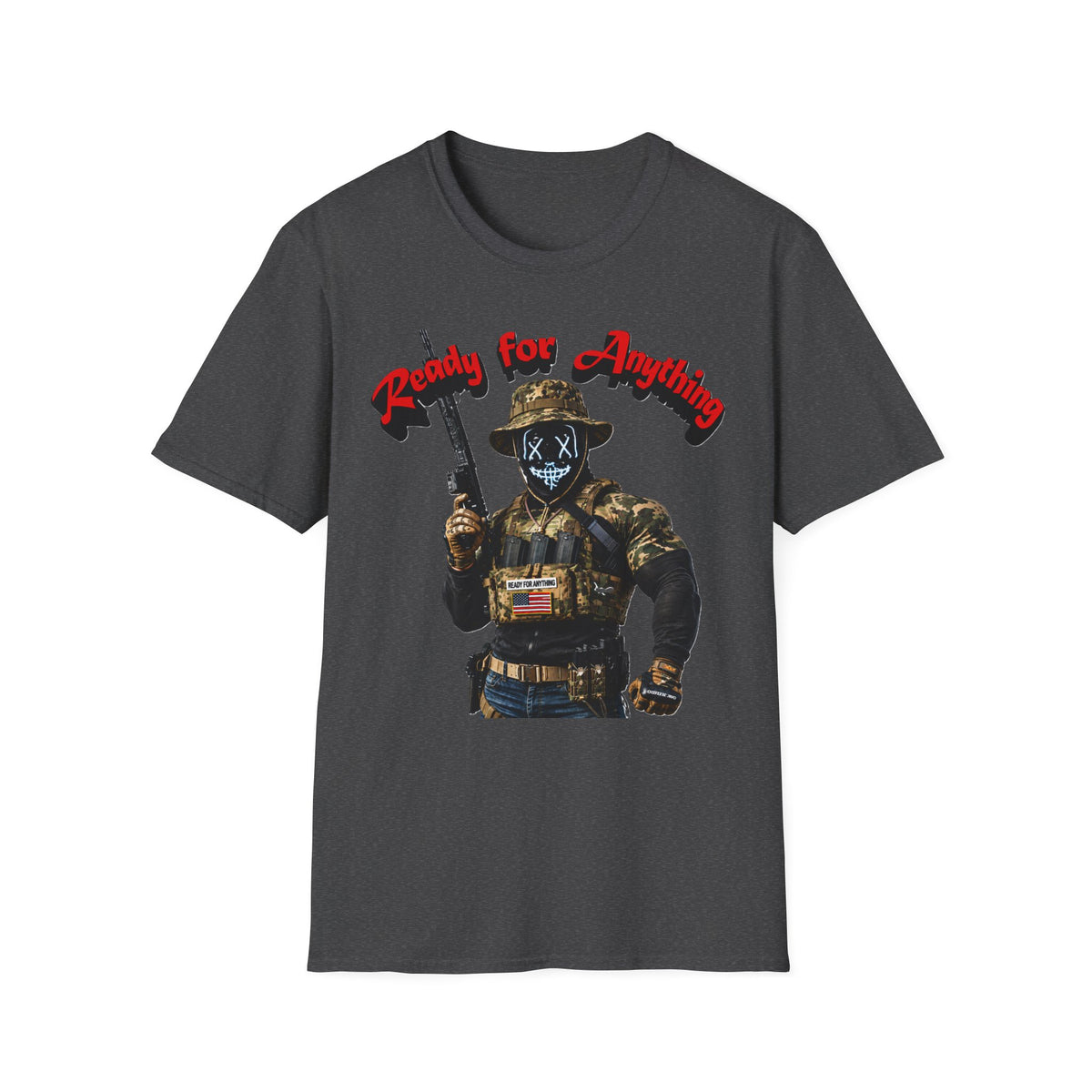 "Ready For Anything" Tactical Soldier Graphic Tee