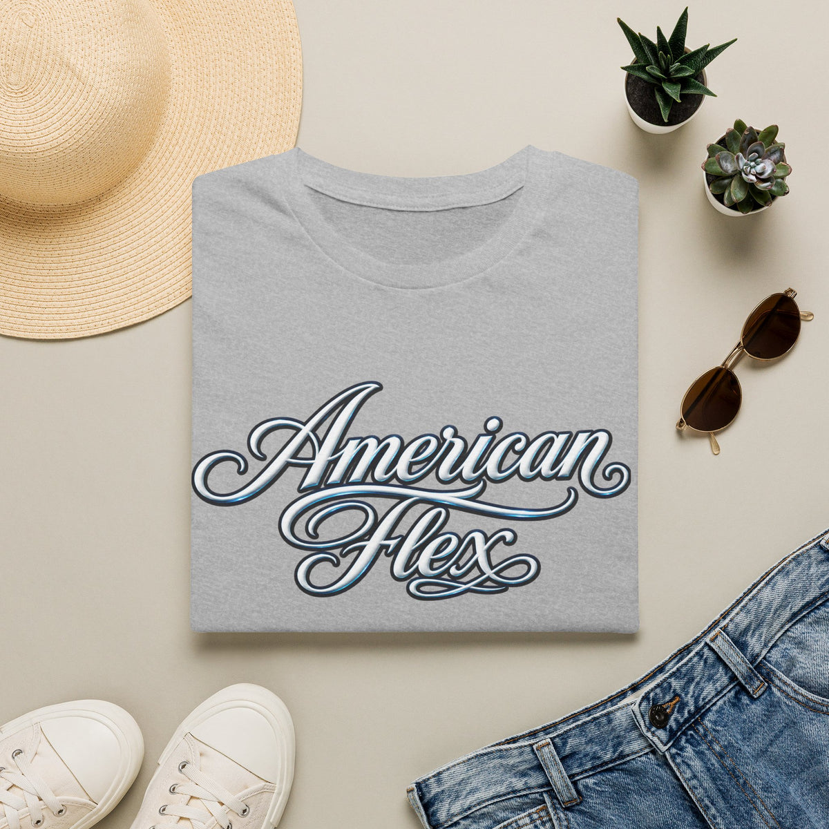 "American Flex" Script T‑Shirt