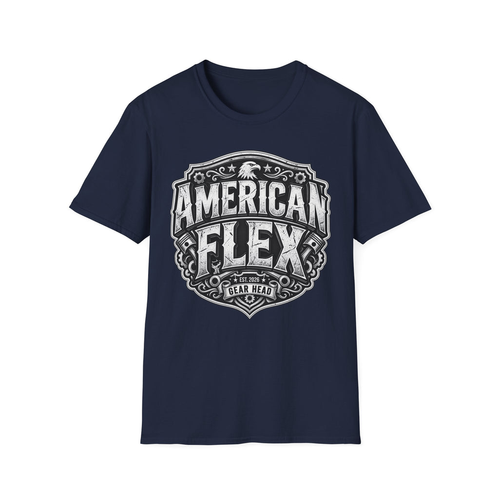 American Flex T‑Shirt — Vintage Patriotic Eagle Graphic Tee