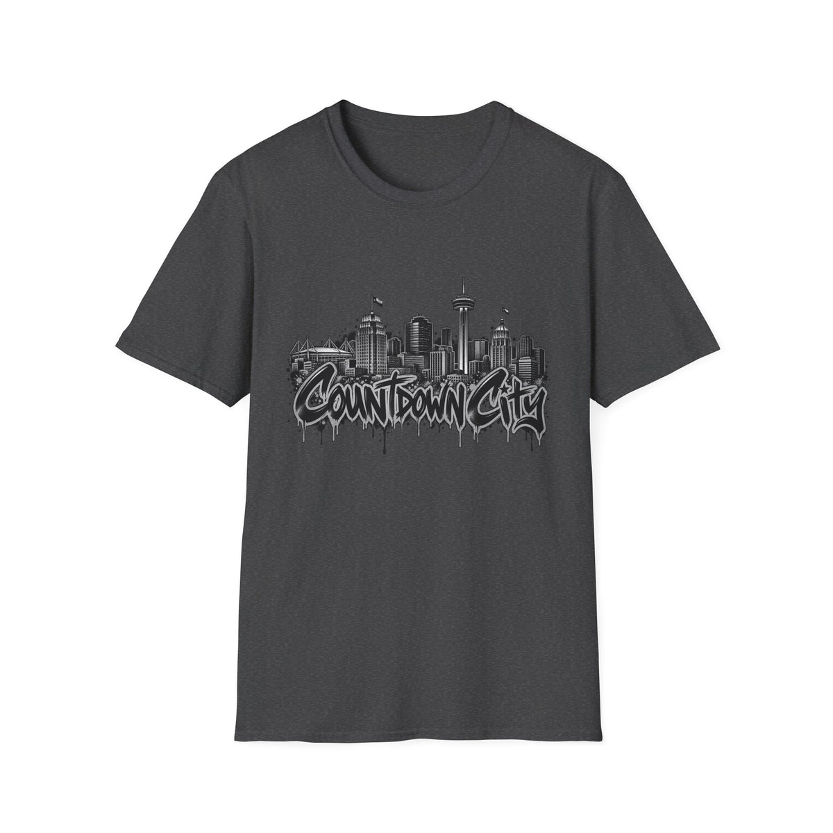 "Countdown City" San Antonio Skyline Graphic Tee