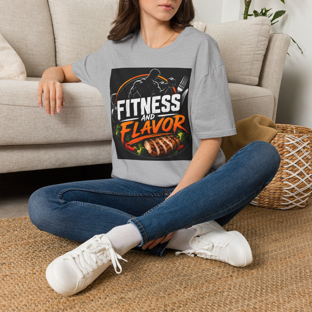 Fitness and Flavor T-Shirt — Gym & Foodie Workout Tee