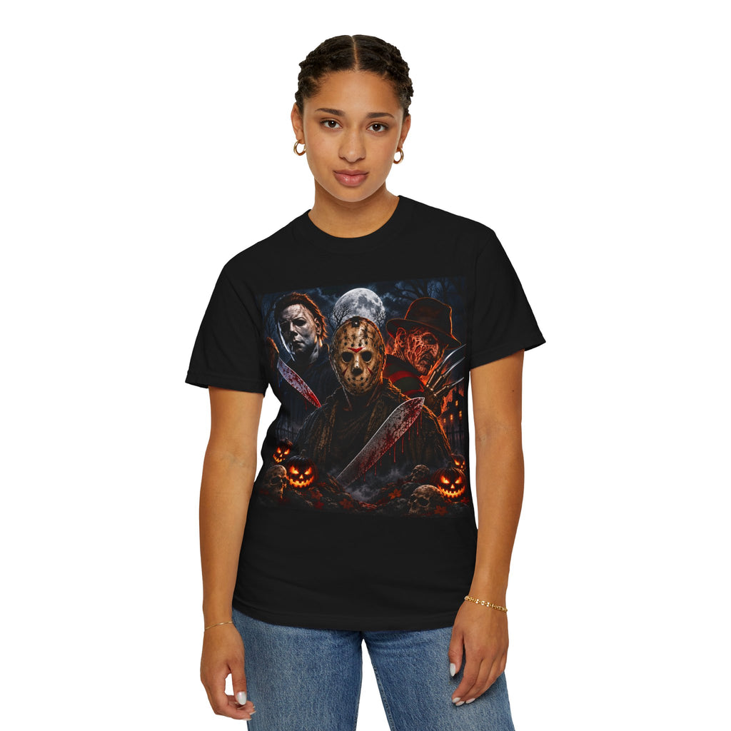 NEW!!! Horror Icons Halloween T-Shirt — Michael Myers & Jason Voorhees & Freddy Krueger