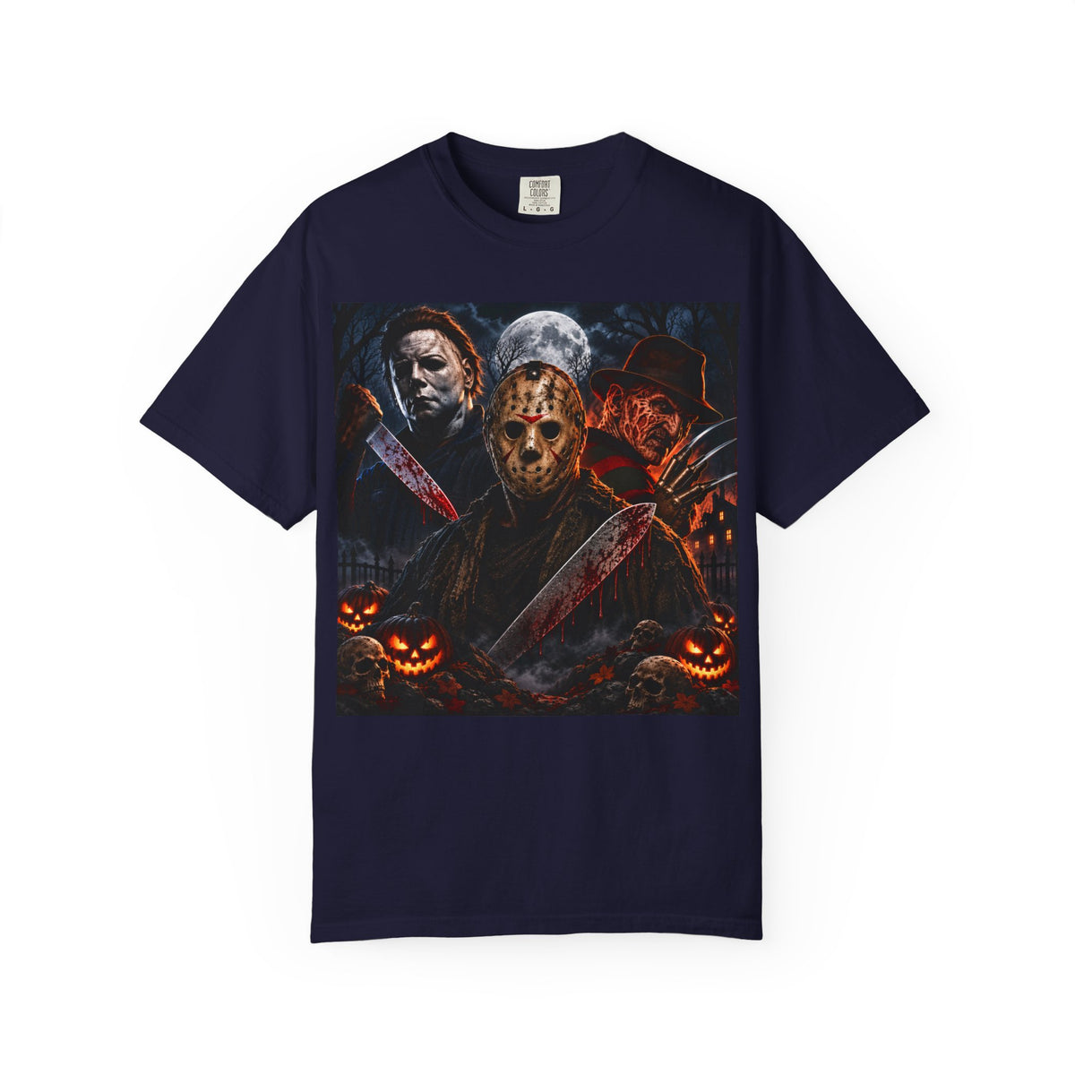 NEW!!! Horror Icons Halloween T-Shirt — Michael Myers & Jason Voorhees & Freddy Krueger