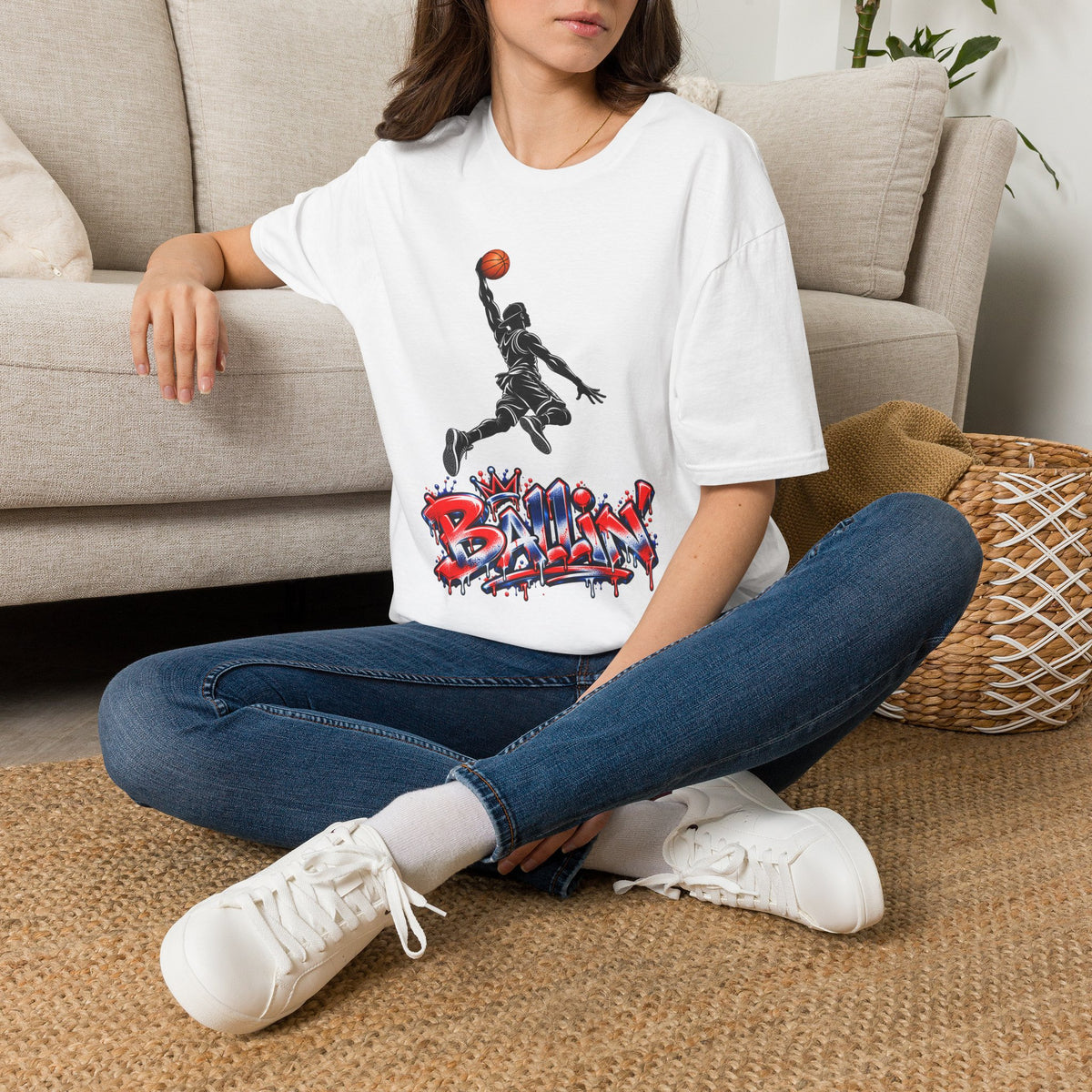 ‘Ballin’ Dunk Graphic Tee