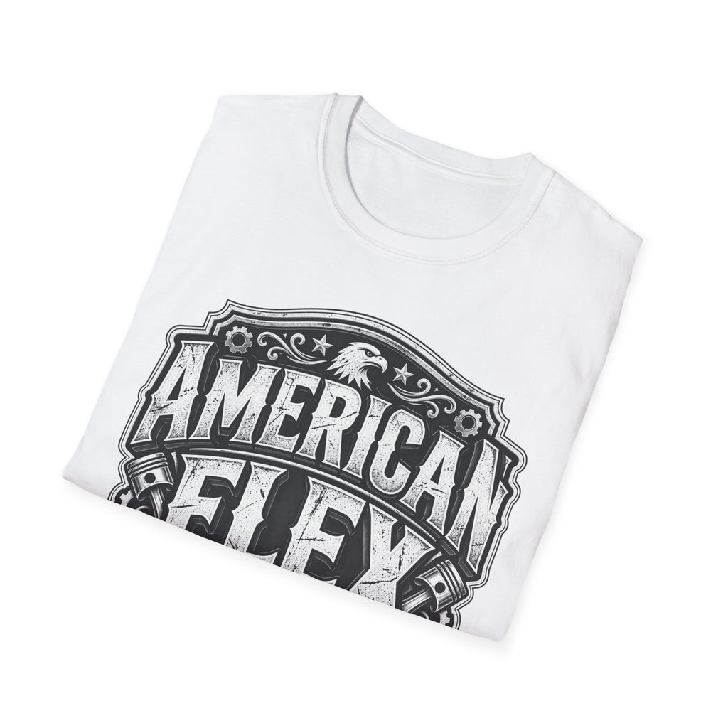 American Flex T‑Shirt — Vintage Patriotic Eagle Graphic Tee