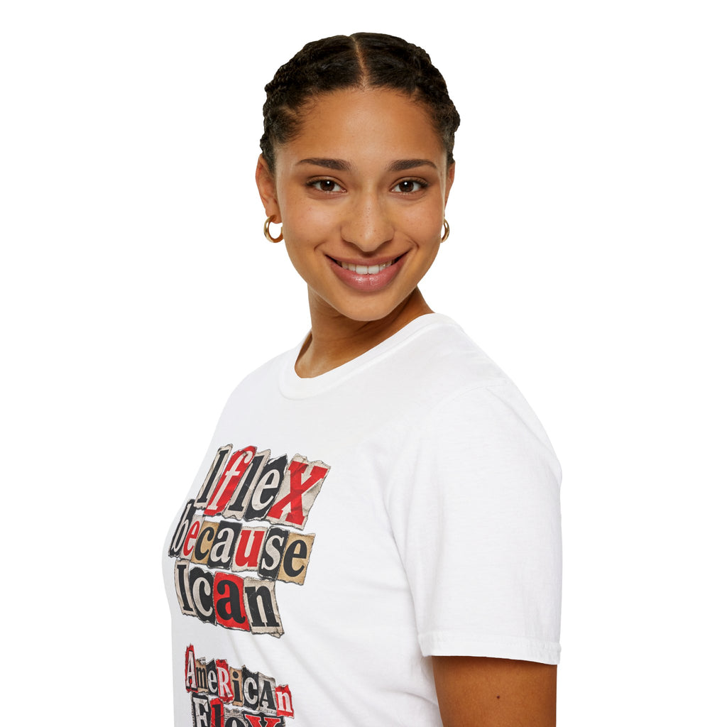 "I Flex Because I Can" American Flex Graphic Tee