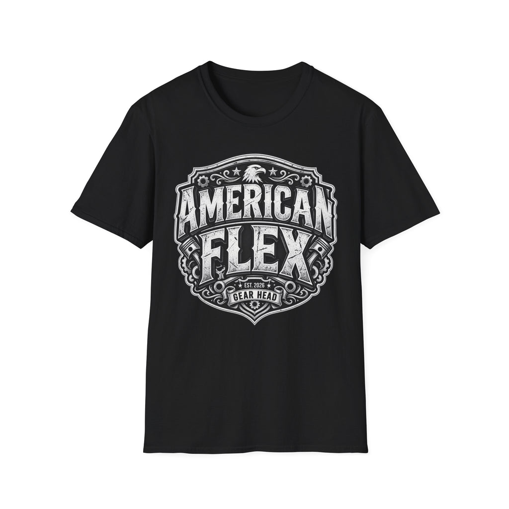 American Flex T‑Shirt — Vintage Patriotic Eagle Graphic Tee
