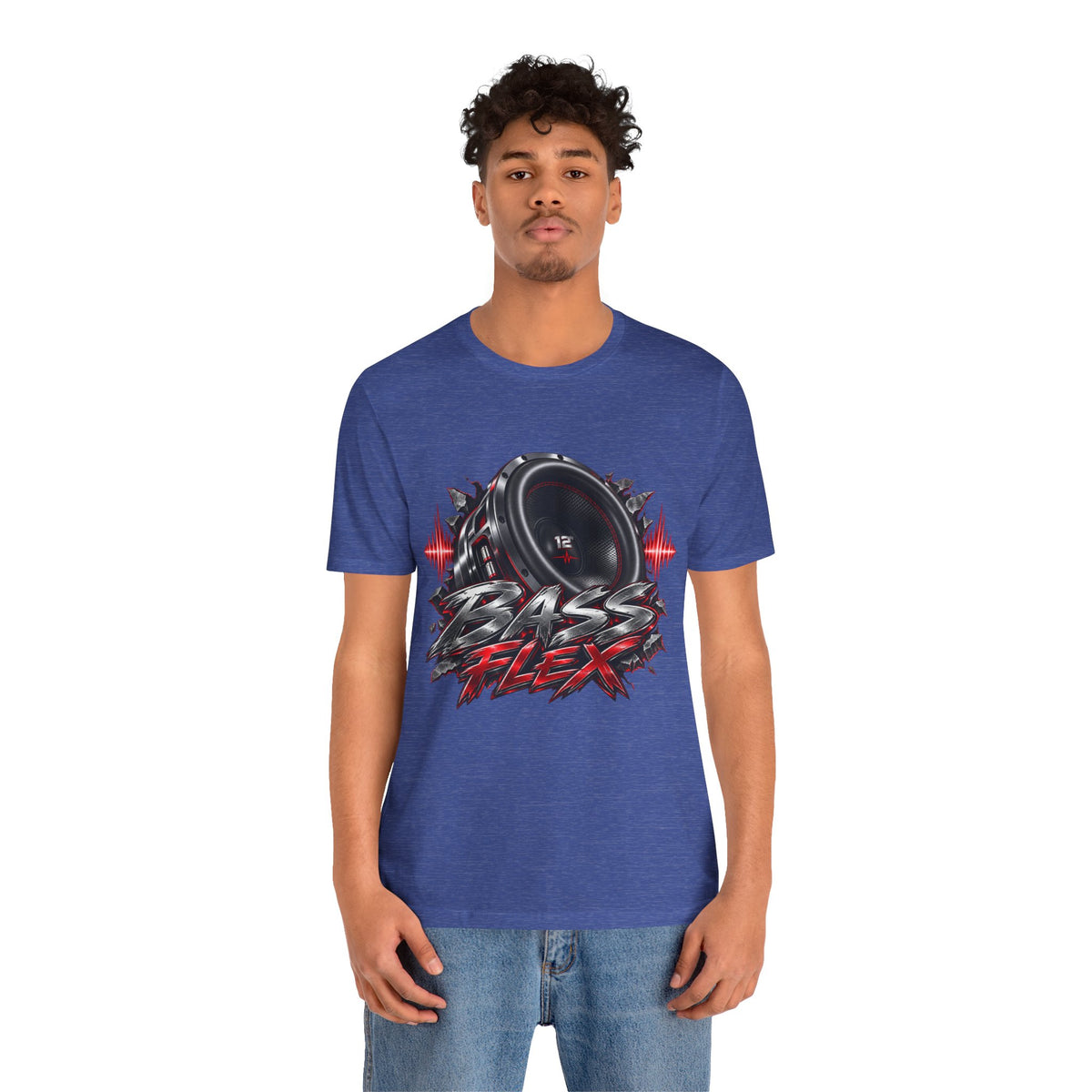 Bass Flex T-Shirt – Car Audio Subwoofer Graphic Tee
