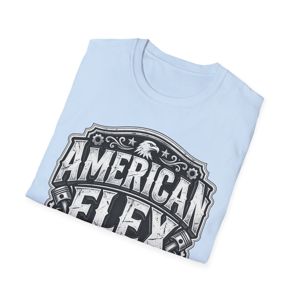 American Flex T‑Shirt — Vintage Patriotic Eagle Graphic Tee