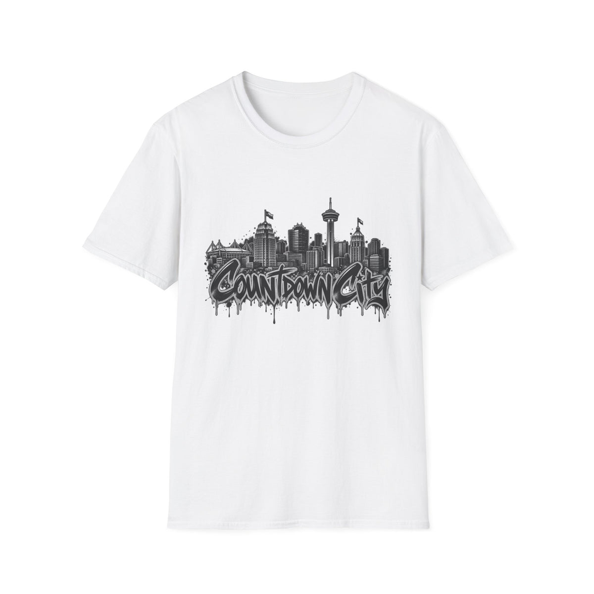 "Countdown City" San Antonio Skyline Graphic Tee