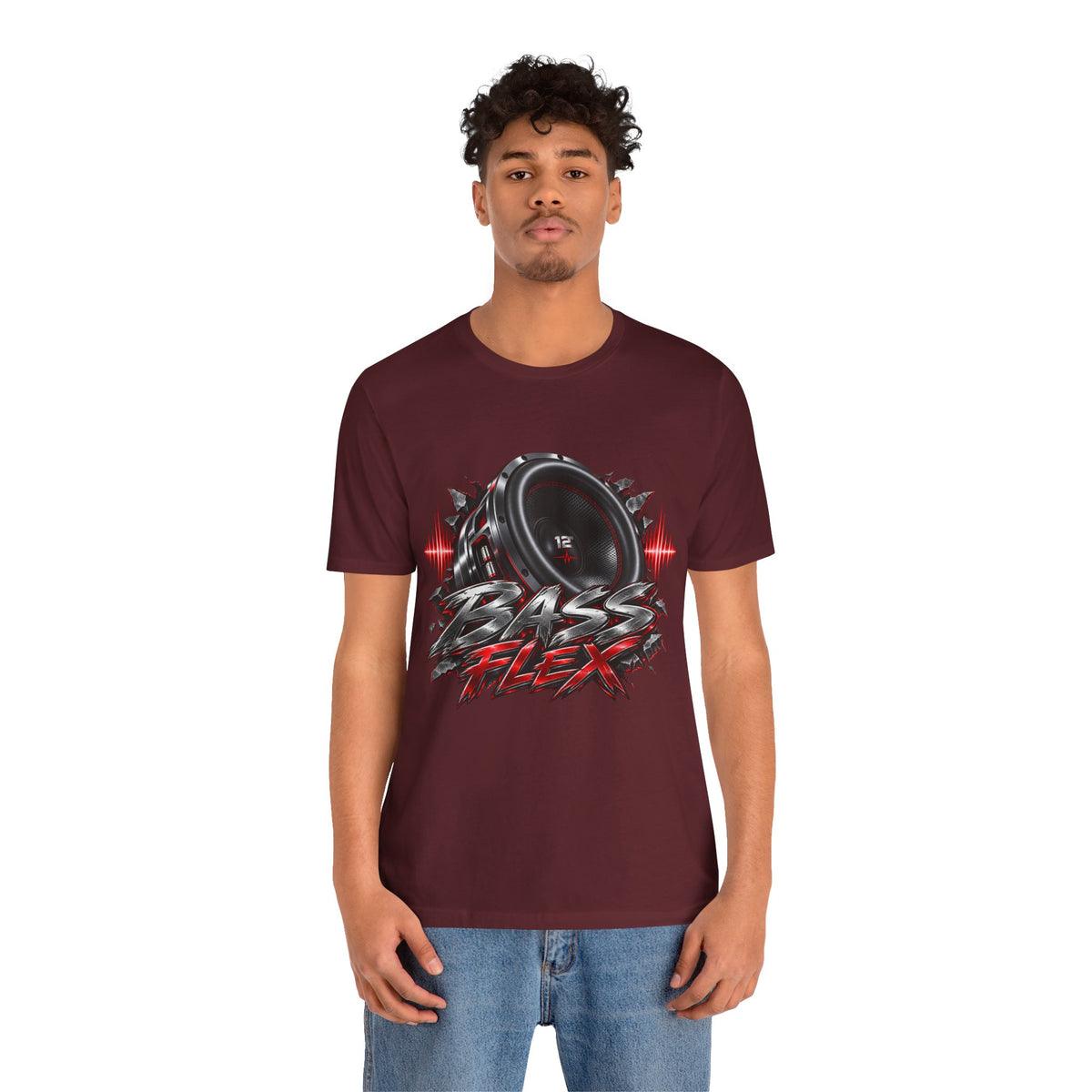 Bass Flex T-Shirt – Car Audio Subwoofer Graphic Tee