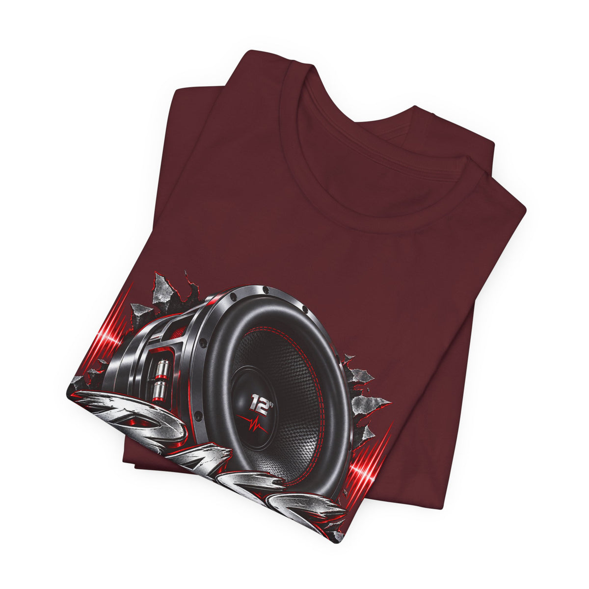 Bass Flex T-Shirt – Car Audio Subwoofer Graphic Tee