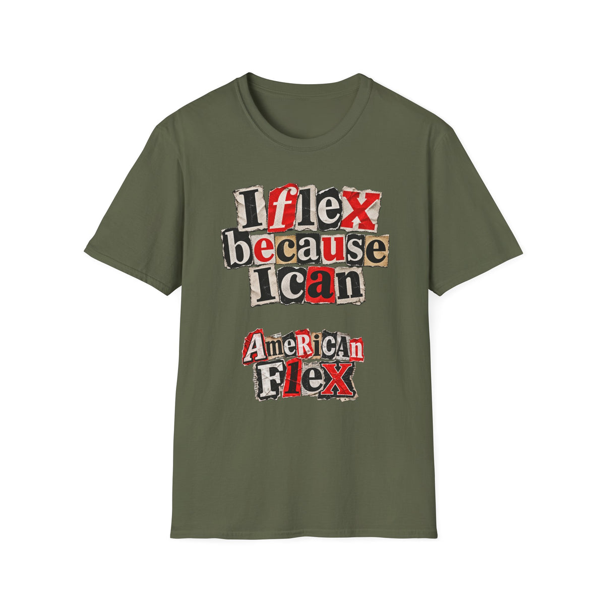 "I Flex Because I Can" American Flex Graphic Tee