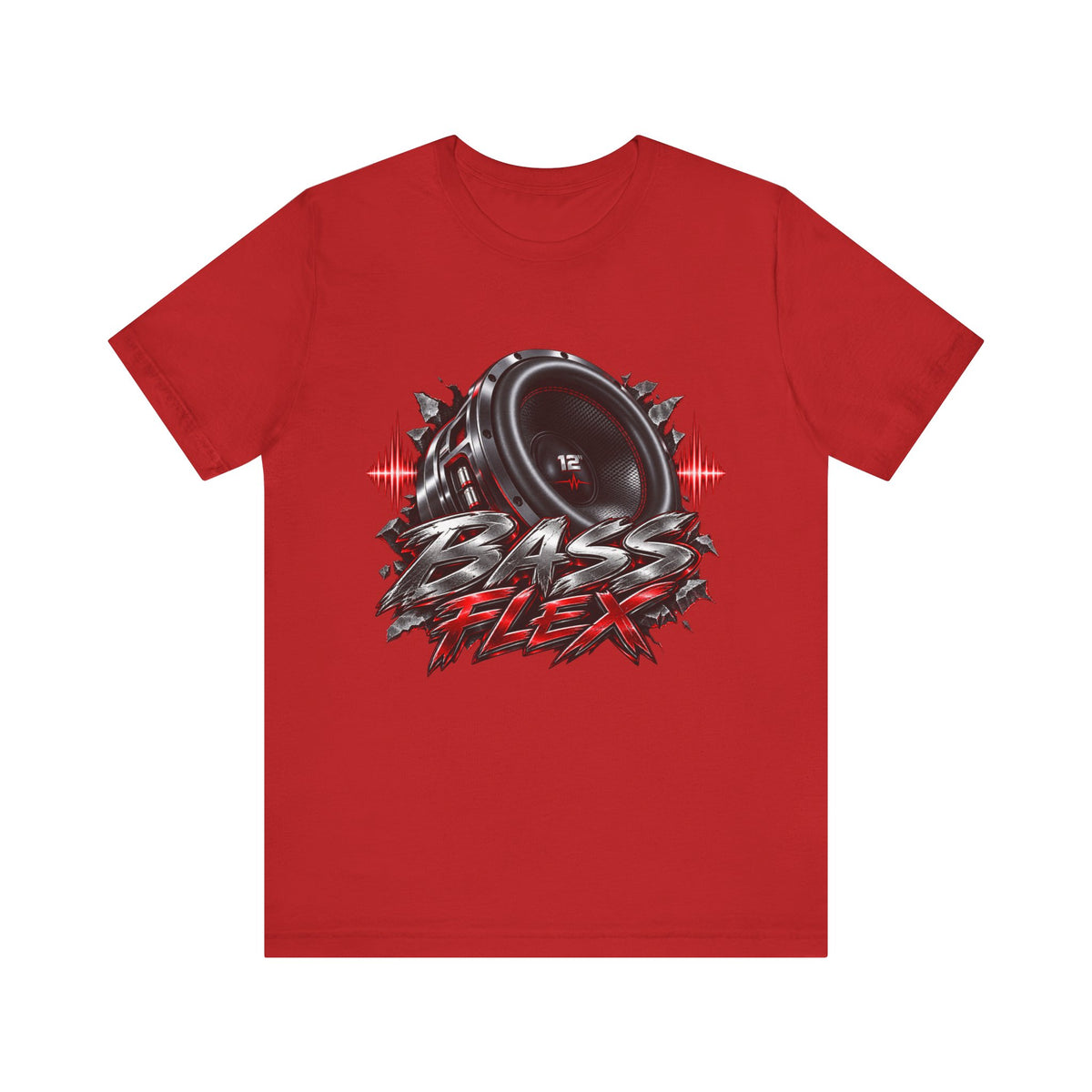 Bass Flex T-Shirt – Car Audio Subwoofer Graphic Tee