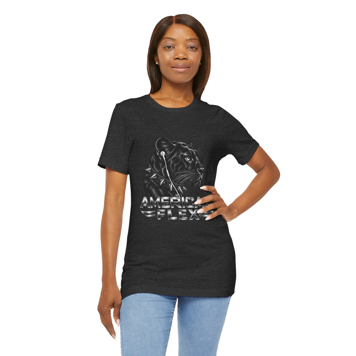 American Flex Panther Tee — Retro Logo Graphic T-Shirt