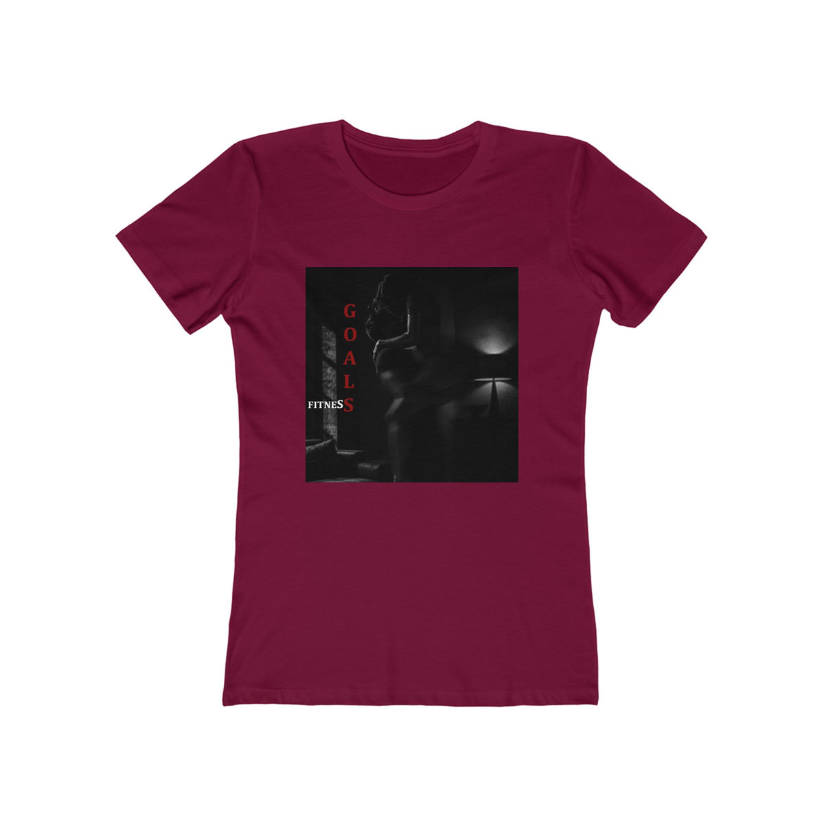 'Fitness Goals' - Women's Dark Noir Graphic Tee