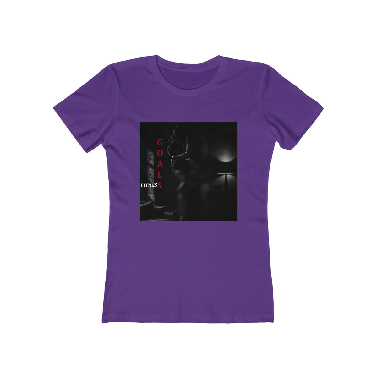 'Fitness Goals' - Women's Dark Noir Graphic Tee