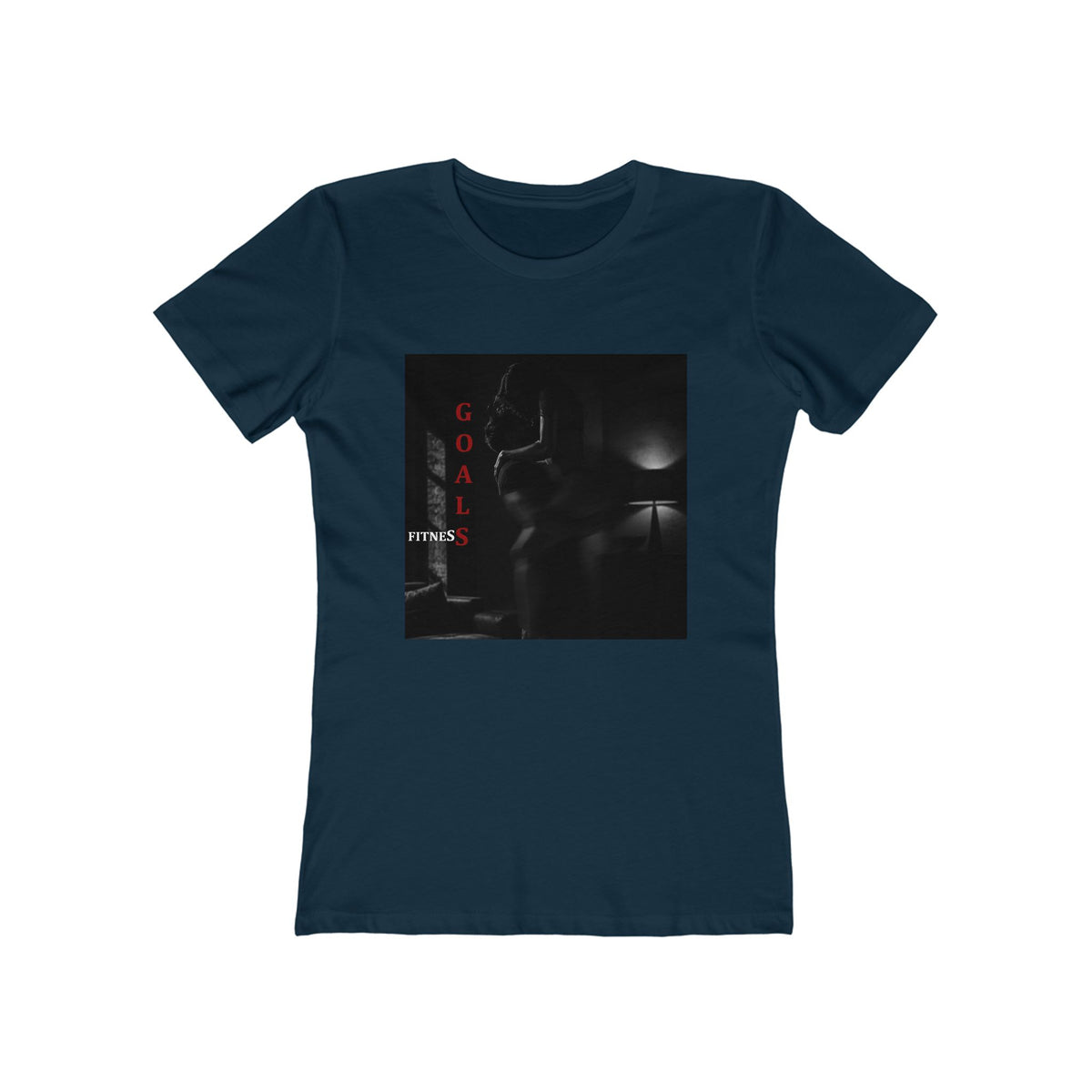 'Fitness Goals' - Women's Dark Noir Graphic Tee