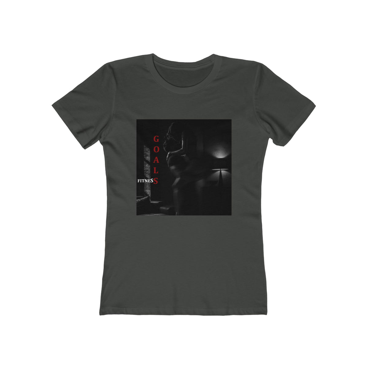 'Fitness Goals' - Women's Dark Noir Graphic Tee