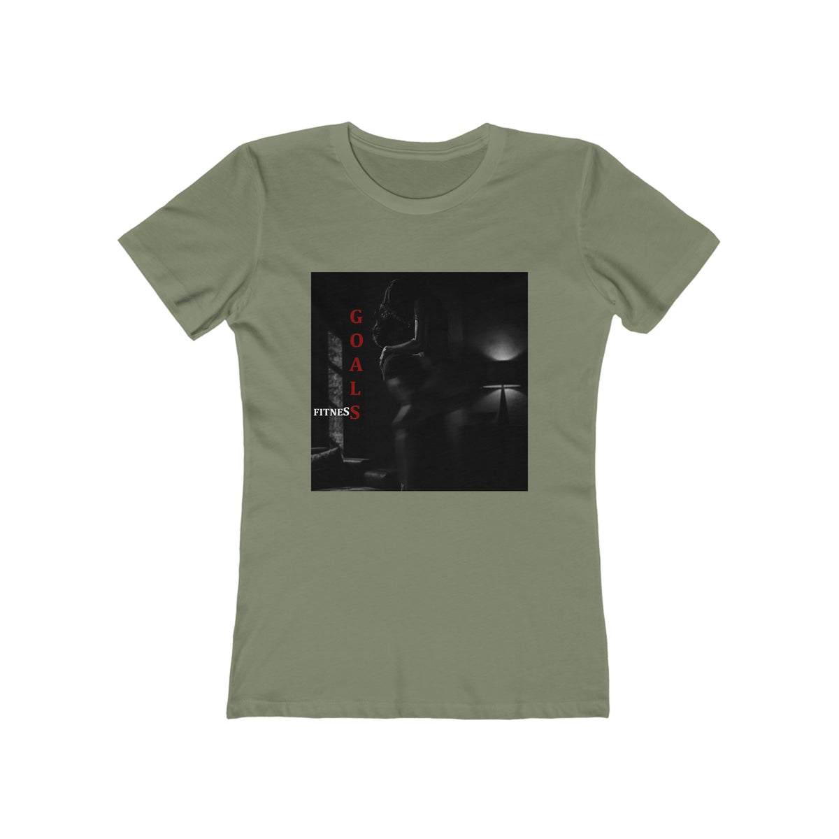 'Fitness Goals' - Women's Dark Noir Graphic Tee