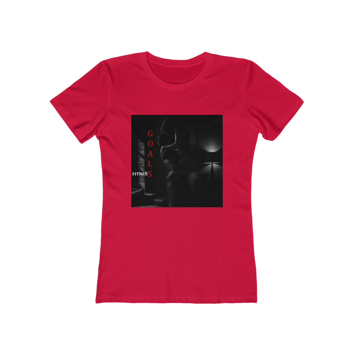 'Fitness Goals' - Women's Dark Noir Graphic Tee